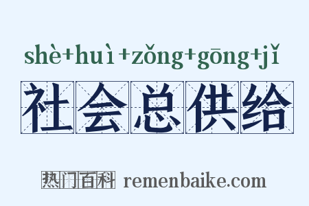 社会总供给是什么意思的图片